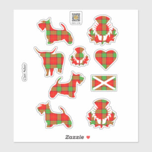 Clan Adair Tartan Pegatina