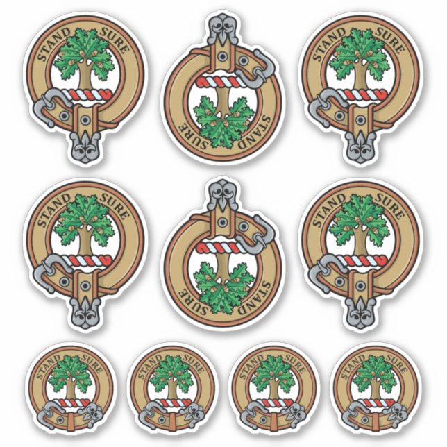 Clan Anderson Escudo Pegatina Set (Anverso)