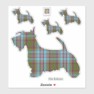Clan Anderson Scottie Pegatina
