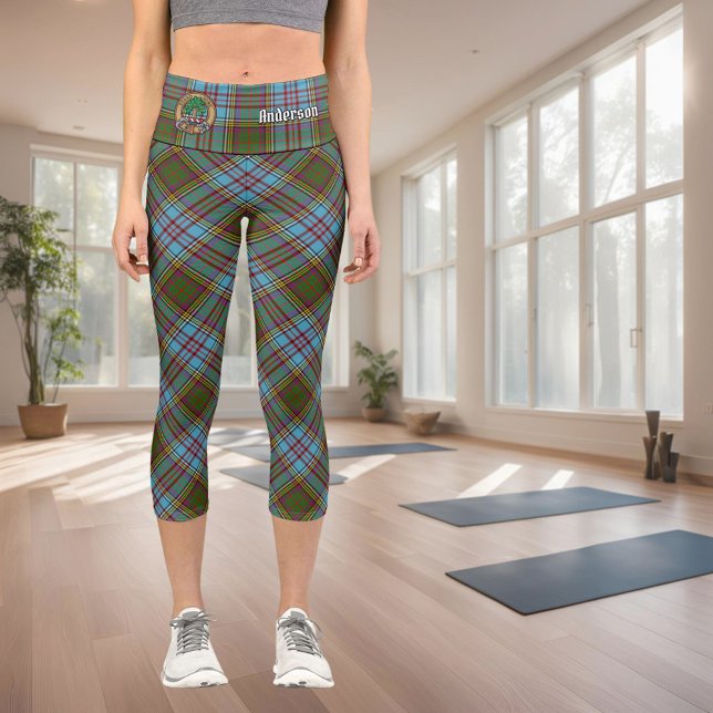 Clan Anderson Tartan Capri Leggings (Subido por el creador)