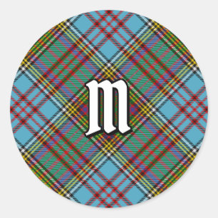 Clan Anderson Tartan Classic Round Pegatina