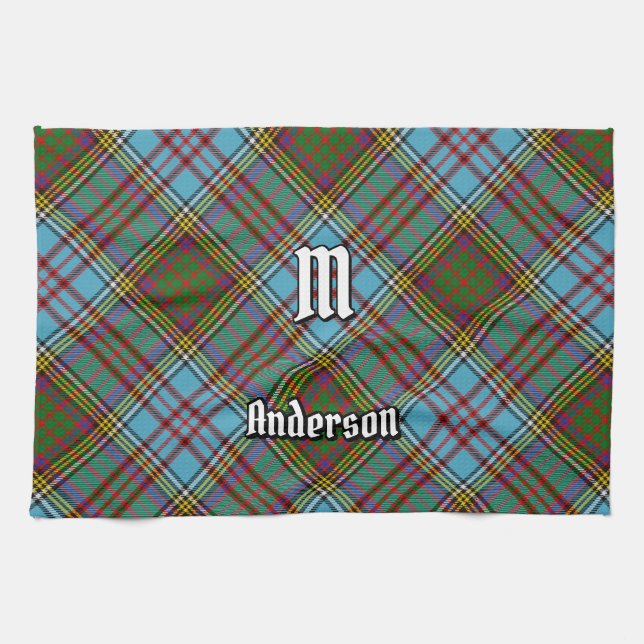 Clan Anderson Tartan Kitchen Toalla (Horizontal)