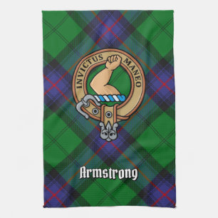 Clan Armstrong Escudo sobre la toalla de cocina de