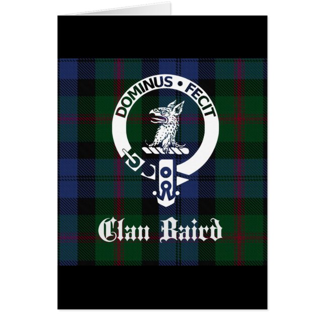 Clan Baird Crest Tartan (Frente)