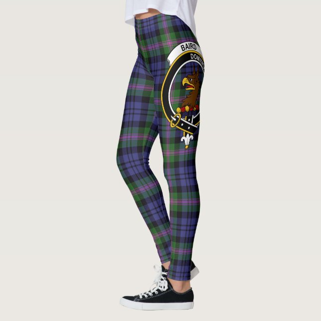Clan Baird Escudo Tartán Mujeres Leggings (Izquierda)