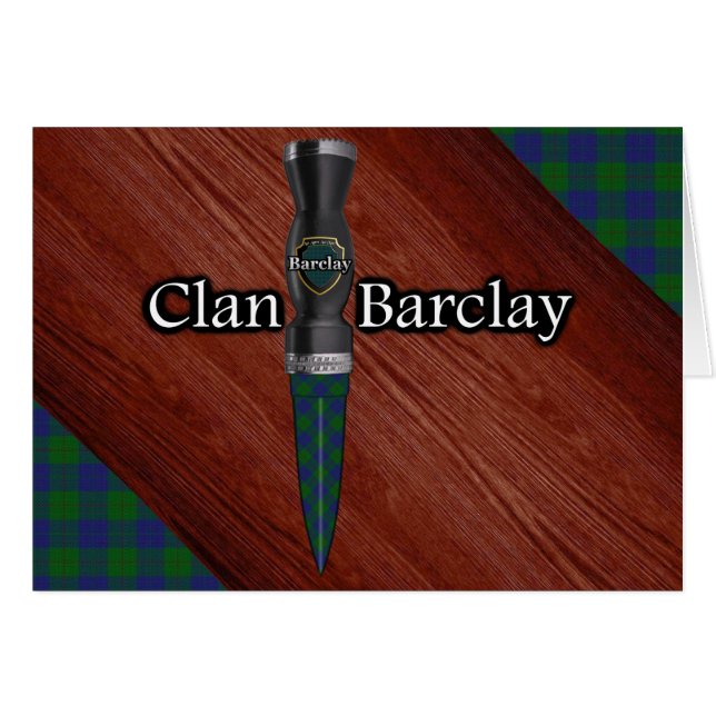 Clan Barclay Tartan Sgian Dubh Blade (Anverso (Horizontal))