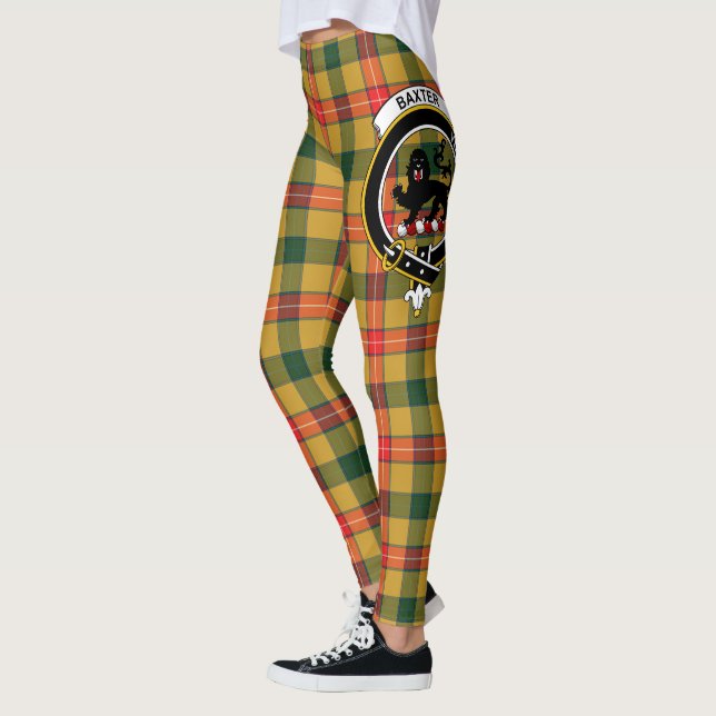 Clan Baxter Escudo Tartán Mujeres Leggings (Izquierda)