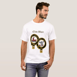 Clan Blair Escudo con el título de camiseta