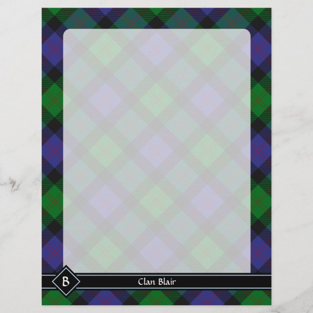Clan Blair Tartan Flyer (Frente)