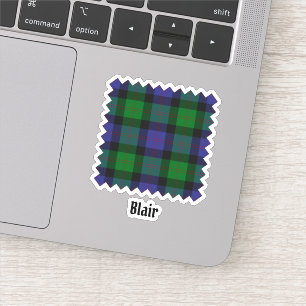 Clan Blair Tartan Pegatina