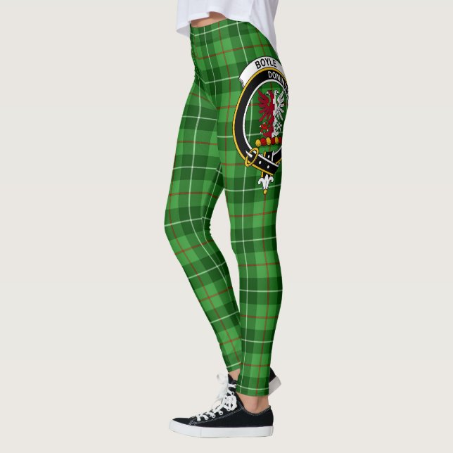 Clan Boyle Escudo Tartán Mujeres Leggings (Izquierda)