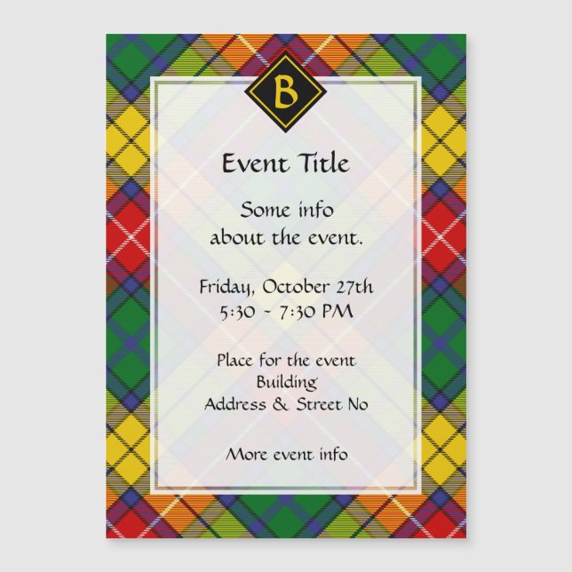 Clan Buchanan Tartan (Anverso)