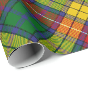 Clan Buchanan Tartán rotó papel de ajuste