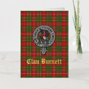 Clan Burnett Escudo Badge & Tartán