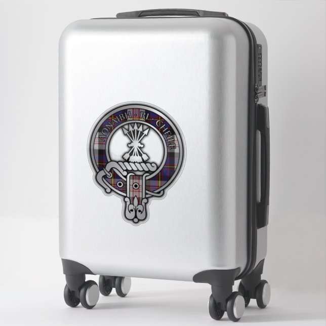 Clan Cameron Erracht Vestir al Pegatina Escudo Tar (Maleta)
