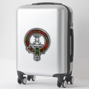 Clan Cameron Escudo Tartán Pegatina