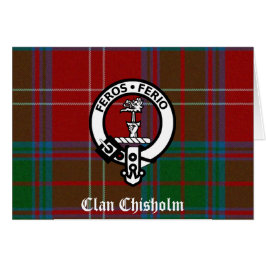 Clan Chisholm Tartán y emblema de cimera
