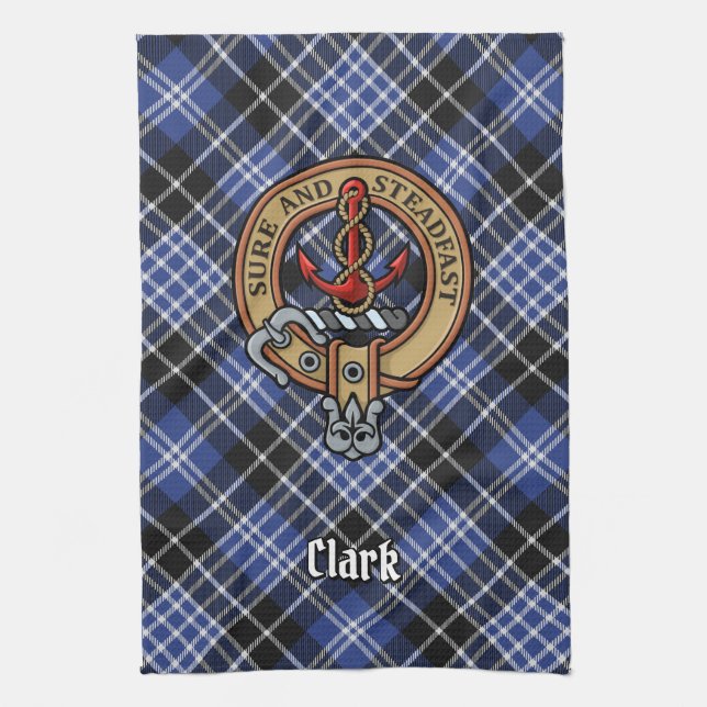 Clan Clark Escudo Kitchen Toalla (Vertical)