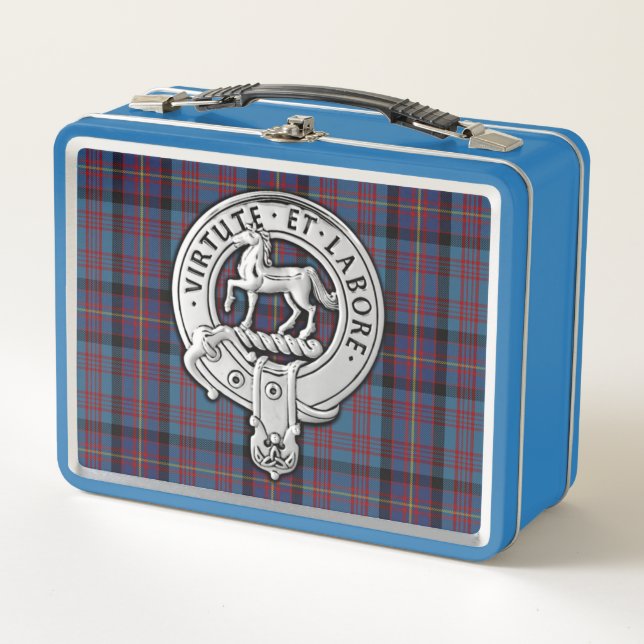 Clan Cochrane Escudo & Azure Tartán (Anverso)