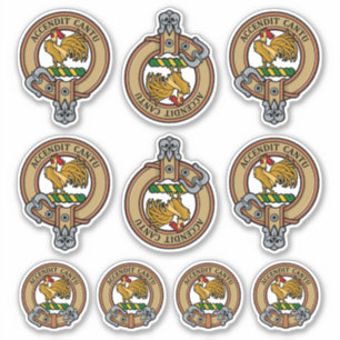Clan Cockburn Escudo Pegatina Set