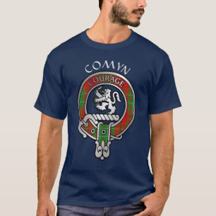 Clan Comyn   Escudo de recorte y camiseta Tartán