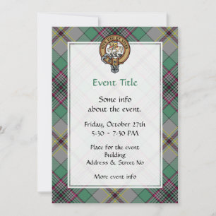 Clan Craig Escudo Invitación