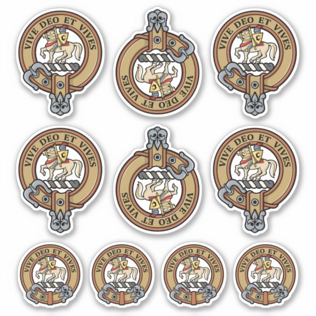 Clan Craig Escudo Pegatina Set (Anverso)