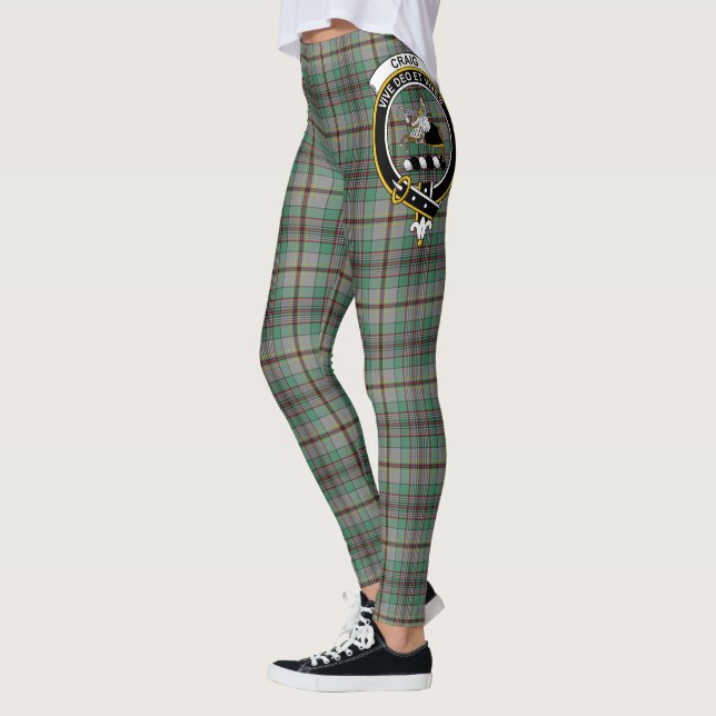 Clan Craig Escudo Tartán Mujeres Leggings (Izquierda)