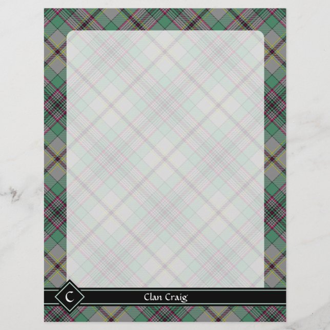 Clan Craig Tartan Flyer (Frente)