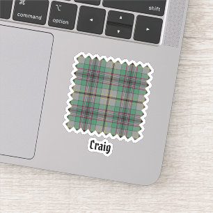 Clan Craig Tartan Pegatina