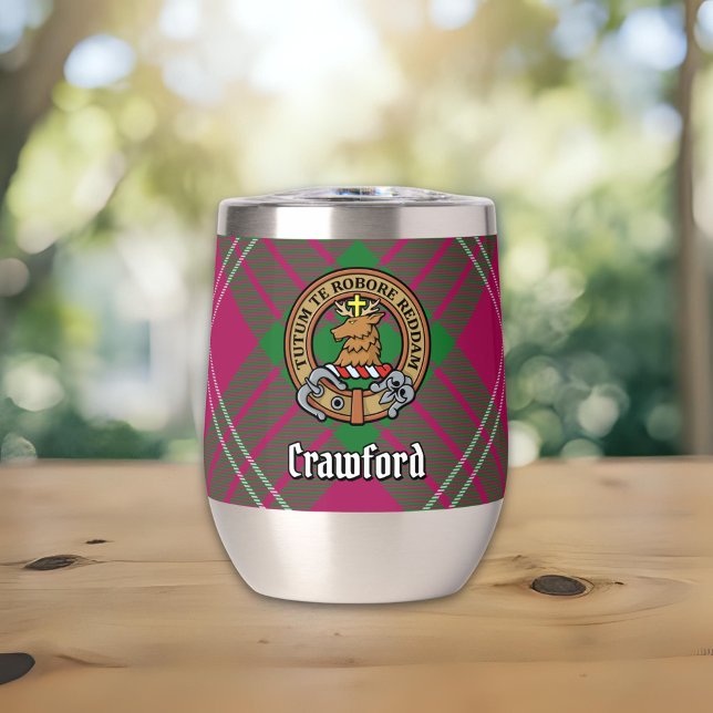 Clan Crawford Escudo sobre Tartán (Subido por el creador)