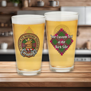Clan Crawford Escudo sobre Tartán