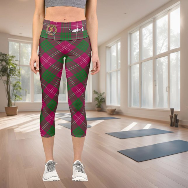 Clan Crawford Tartan Capri Leggings (Subido por el creador)