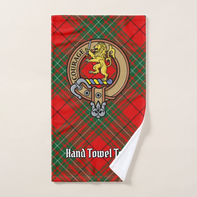 Clan Cumming Escudo sobre Tartán (Toalla de mano)
