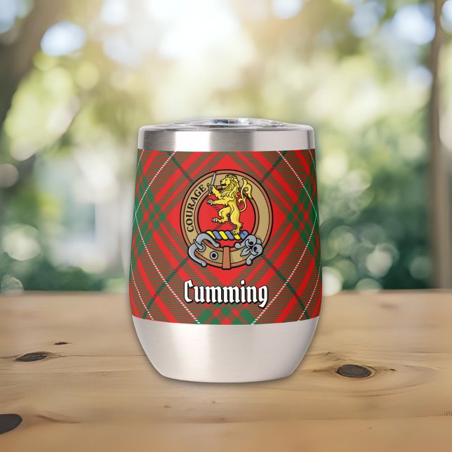 Clan Cumming Escudo sobre Tartán (Subido por el creador)