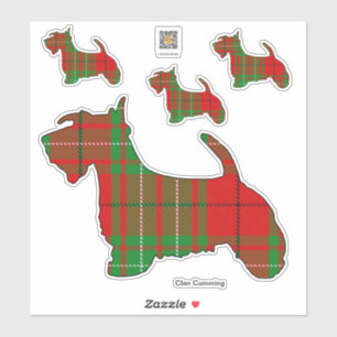 Clan Cumming Scottie Pegatina