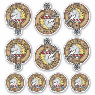 Clan Cunningham Escudo Pegatina Set