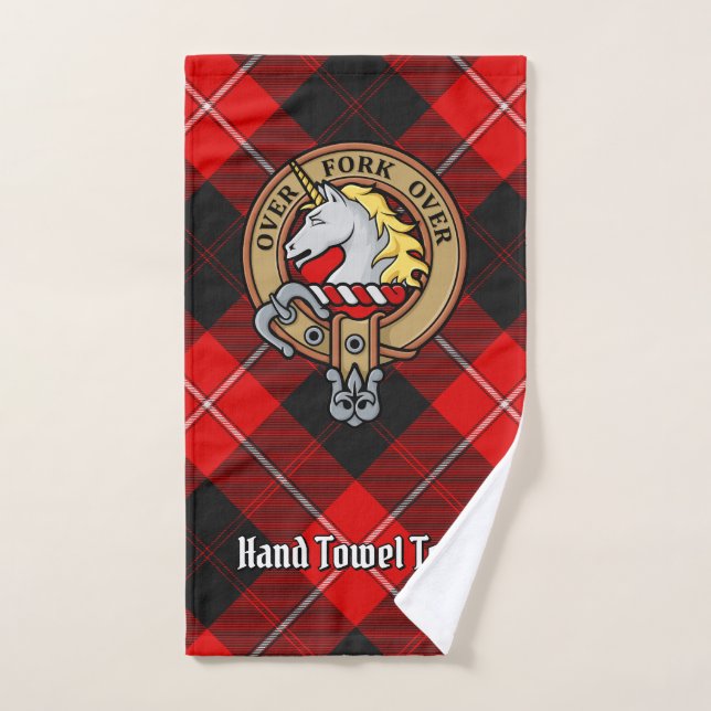 Clan Cunningham Escudo por Tartán (Toalla de mano)
