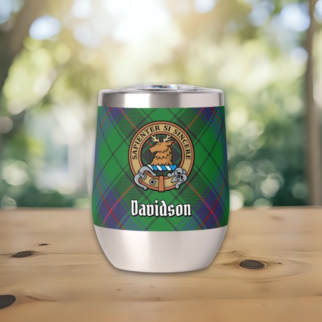 Clan Davidson Escudo sobre Tartán (Subido por el creador)