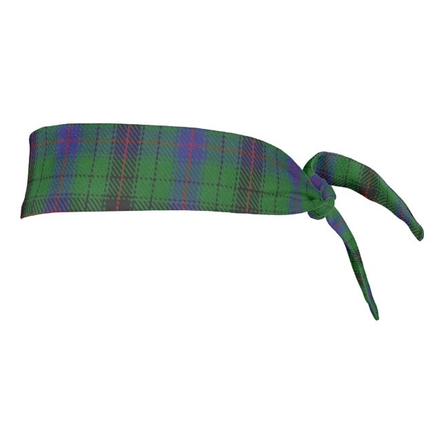 Clan Davidson Scottish Accents Green Blue Tartán (Girar 90)