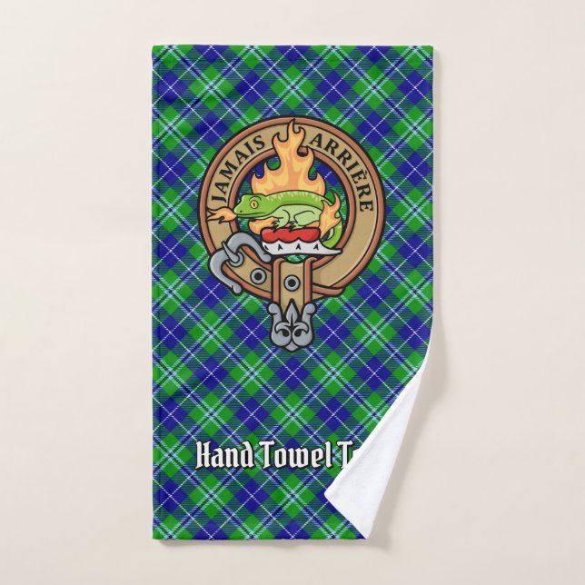 Clan Douglas Escudo por Tartán (Toalla de mano)
