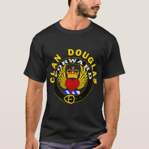 Clan Douglas "HACIA ADELANTE" en una camiseta del 