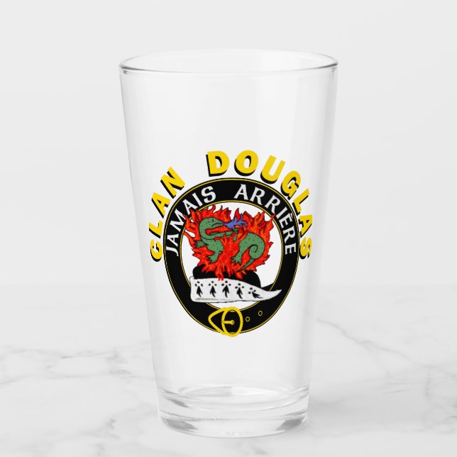 Clan Douglas "Jamais Arrière" Tumbler de vidrio de (Anverso)