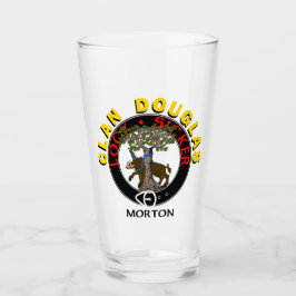 Clan Douglas "LOCK SICKER" Tumbler de vidrio de 16