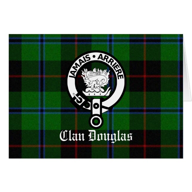 Clan Douglas Tartan Escudo (Anverso (Horizontal))