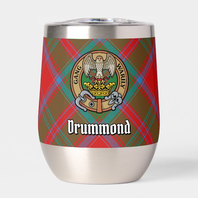 Clan Drummond Escudo sobre Tartán (Frente)
