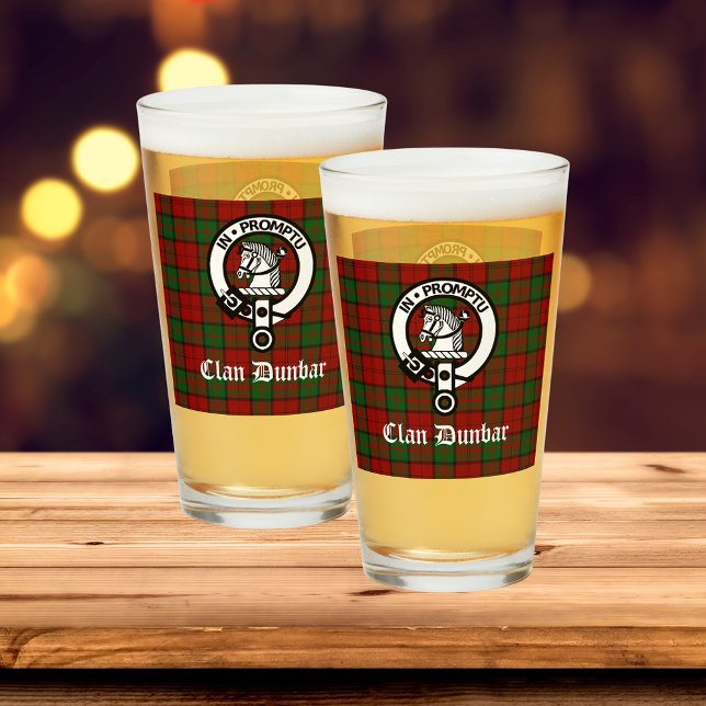 Clan Dunbar Tartan & Escudo Badge (Check out the entire collection of Clan Dunbar gifts & gear!)