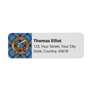 Clan Elliot Antiguo Etiqueta Tartán