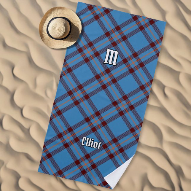 Clan Elliot Antiguo Tartan Beach Toalla (Subido por el creador)