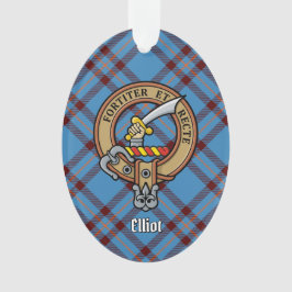 Clan Elliot Escudo sobre el antiguo ornamento de T